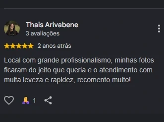 Avaliação 5 estrelas de ensaio com Pedro Venancio